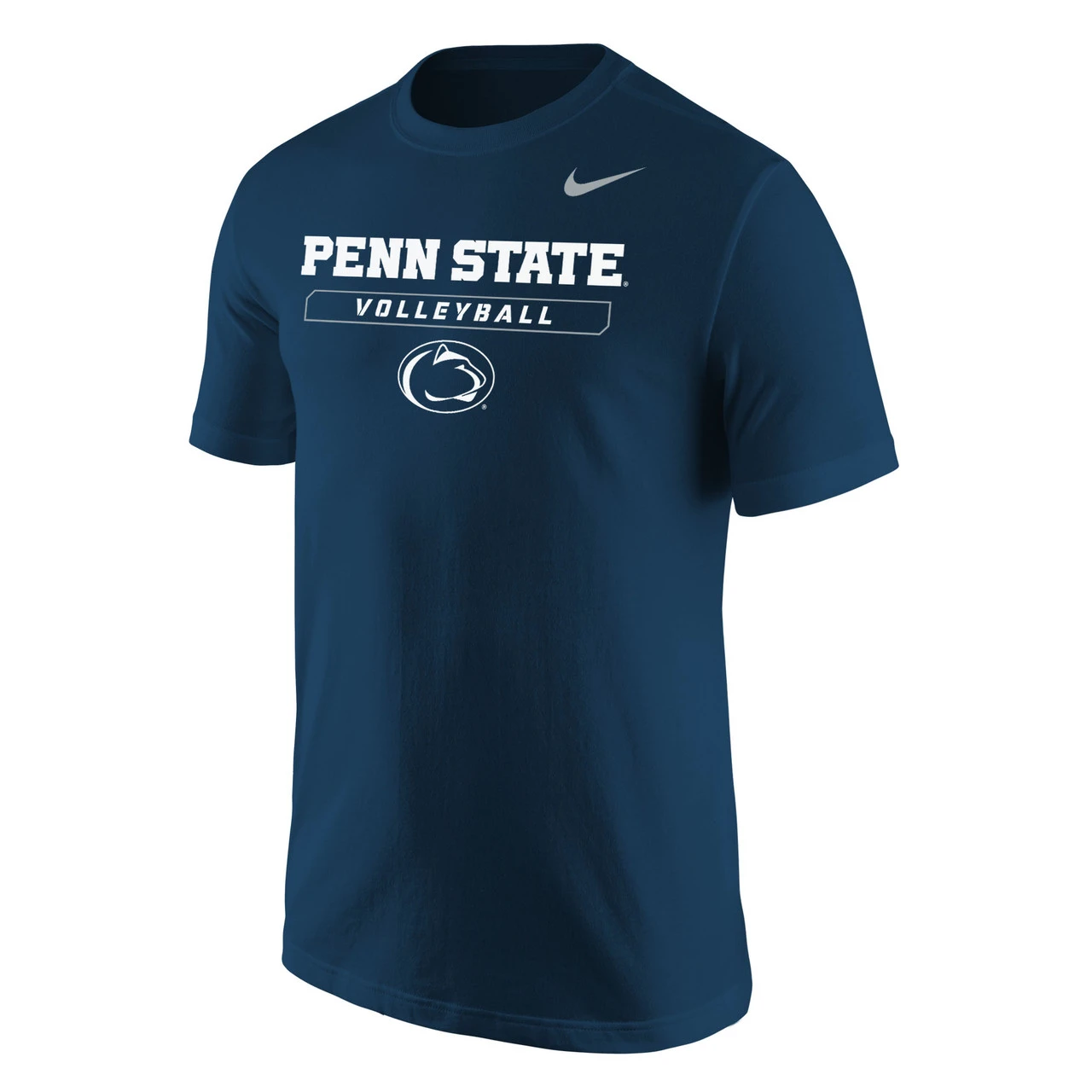 Nike Men's Volleyball Penn State Dri-Fit Cotton Short Sleeve Tee - Navy 1 Nike Men's Volleyball Penn State Dri-Fit Cotton Short Sleeve Tee - Navy
