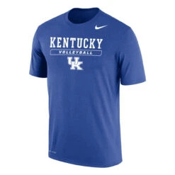 Nike Men's Volleyball University Of Kentucky Dri-Fit Cotton Short Sleeve University Of Kentucky Tee - Game Royal
