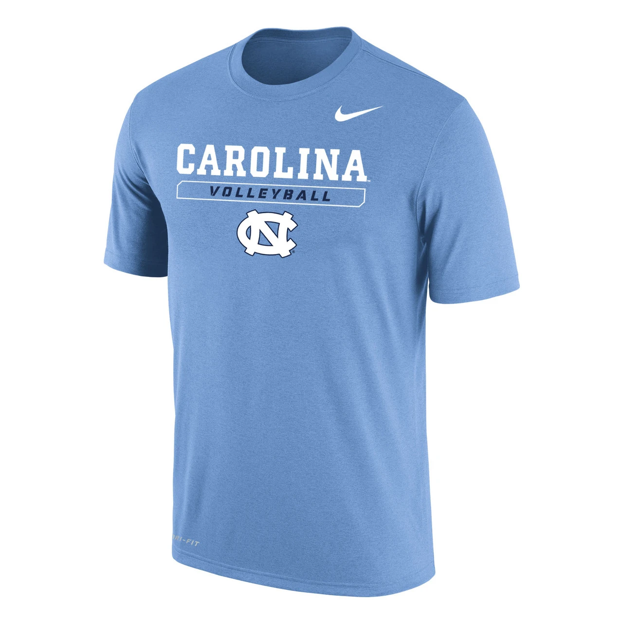Nike Men's Volleyball University Of North Carolina Dri-Fit Cotton Short Sleeve Tee - Valor Blue 1 Nike Men's Volleyball University Of North Carolina Dri-Fit Cotton Short Sleeve Tee - Valor Blue