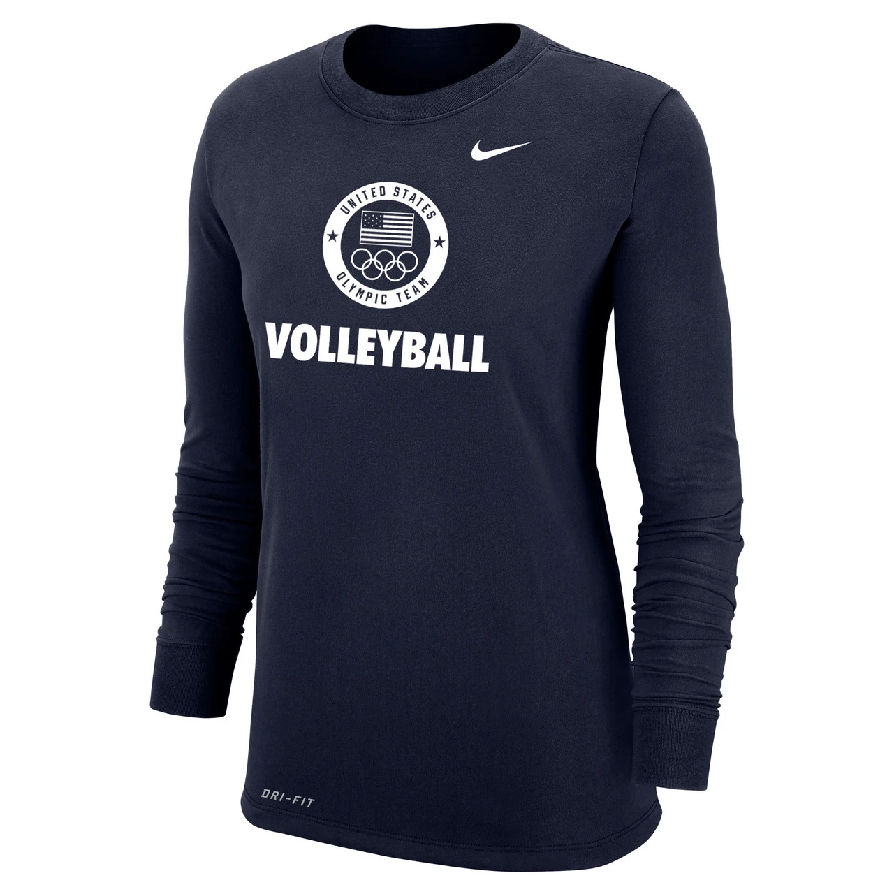 Nike Women's Volleyball Olympic Team L/S Tee - Navy 1 Nike Women's Volleyball Olympic Team L/S Tee - Navy