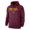 Nike Men's Volleyball University Of Minnesota Club Fleece Pullover Hoodie - Dark Maroon