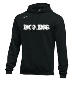 Nike Men's Boxing Shattered Logo Club Fleece Hoodie - Black/White