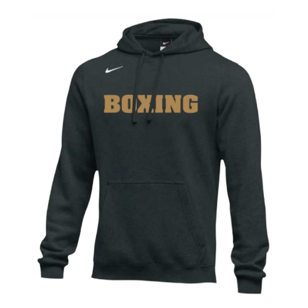 Nike Men's Boxing Club Fleece Hoodie - Black/Gold 1 Nike Men's Boxing Club Fleece Hoodie - Black/Gold