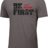Nike Men's Boxing Be First Cotton Tee - Grey