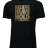 Nike Women's Weightlifting Believe Heave Hold Tee - Black/Gold