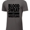 Nike Youth Wrestling Blood Sweat Tee - Grey/Black