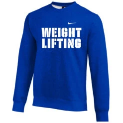 Nike Men's Weightlifting Club Training Crew - Royal/White