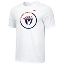 Nike Men's USA Weightlifting USA Circle Tee - White