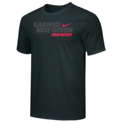 Nike Men's Field Hockey Earned Not Given Tee - Black/Grey/Red