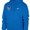 Nike Youth USA Fencing Club Fleece Full Zip Hoodie - Royal