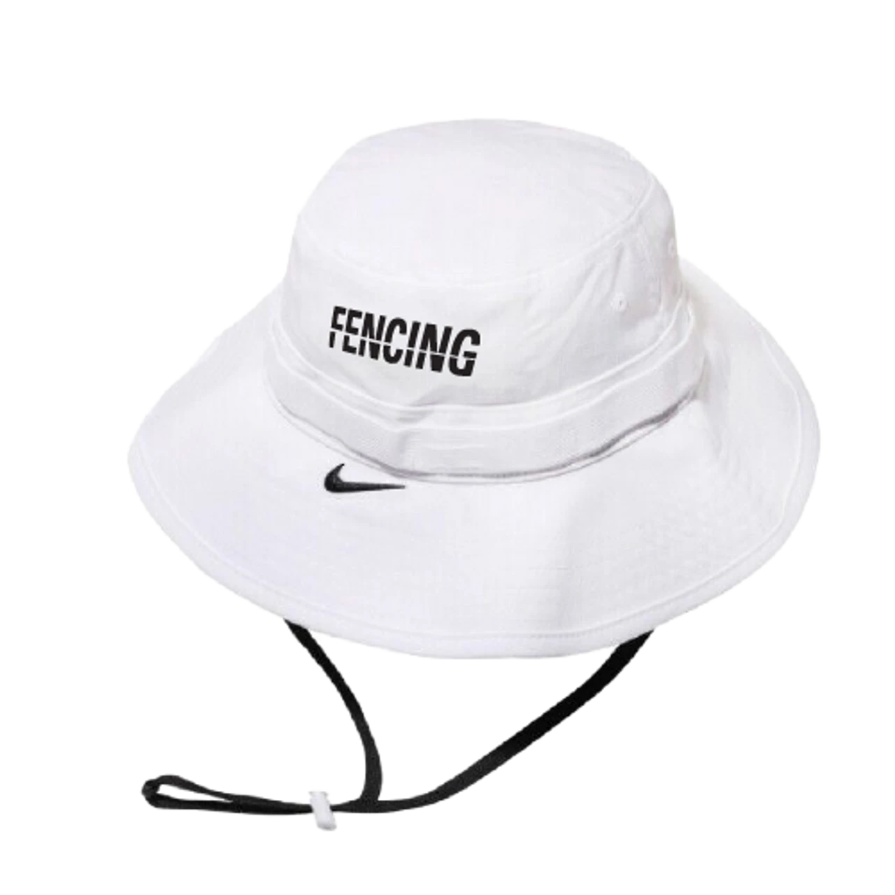 Nike Fencing Dri-Fit Bucket Hat - White/Black 1 Nike Fencing Dri-Fit Bucket Hat - White/Black