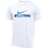 Nike Women's Volleyball Tee - White/Navy/Blue