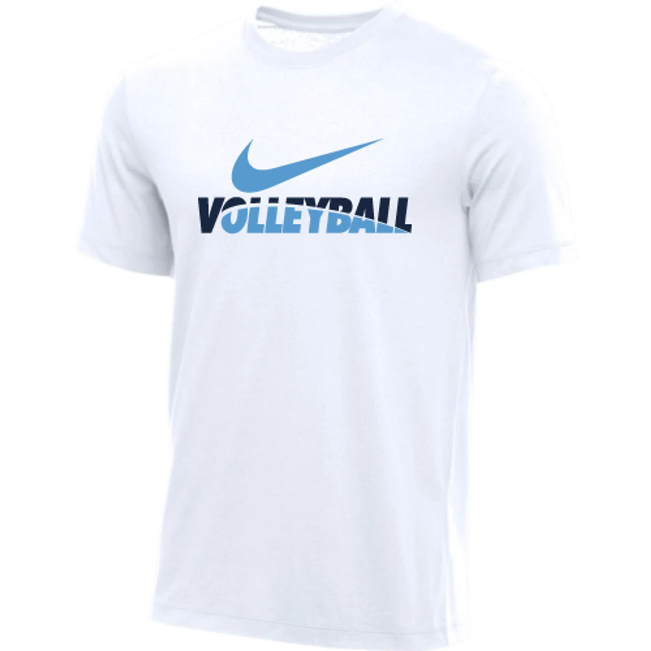 Nike Women's Volleyball Tee - White/Navy/Blue 1 Nike Women's Volleyball Tee - White/Navy/Blue