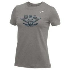 Nike Women's USA Fencing Legends Of The Piste Tee - Grey/Navy
