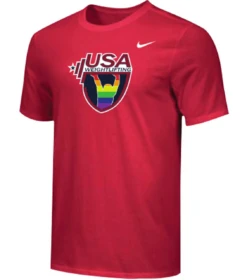 Nike Men's USA Weightlifting Pride Tee - Red