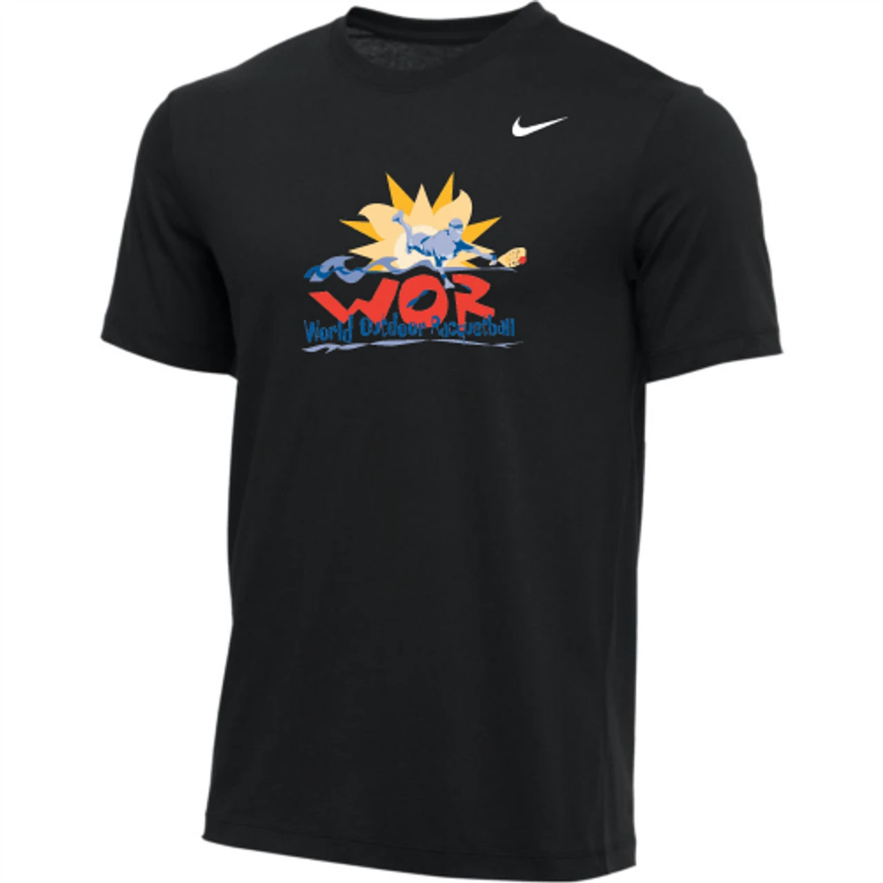 Nike Women's USA Racquetball World Outdoor Tee - Black 1 Nike Women's USA Racquetball World Outdoor Tee - Black