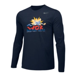 Nike Men's USA Racquetball World Outdoor L/S Dri-Fit Cotton Tee - College Navy