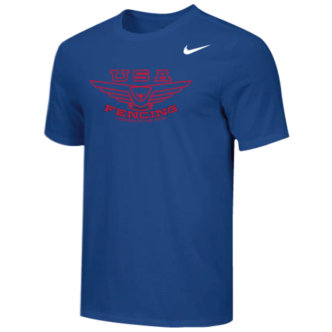 Nike Men's USA Fencing Legends Of The Piste Tee - Royal/Red 1 Nike Men's USA Fencing Legends Of The Piste Tee - Royal/Red