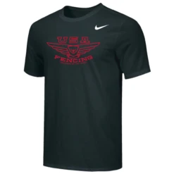 Nike Men's USA Fencing Legends Of The Piste Tee - Black/Red