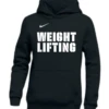 Nike Youth Weightlifting Pullover Club Fleece Hoodie - Black/White