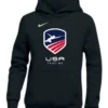 Nike Youth USA Fencing Pullover Club Fleece Hoodie - Black/White