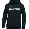 Nike Youth Volleyball Pullover Club Fleece Hoodie - Black/White
