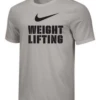 Nike Men's Weightlifting Stacked Tee - Grey