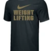 Nike Men's Weightlifting Stacked Tee - Black/Gold