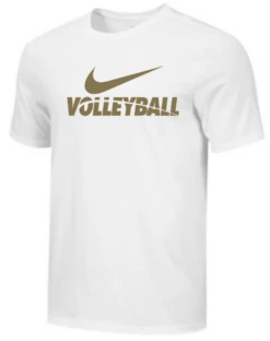 Nike Men's Volleyball Tee - White/Gold