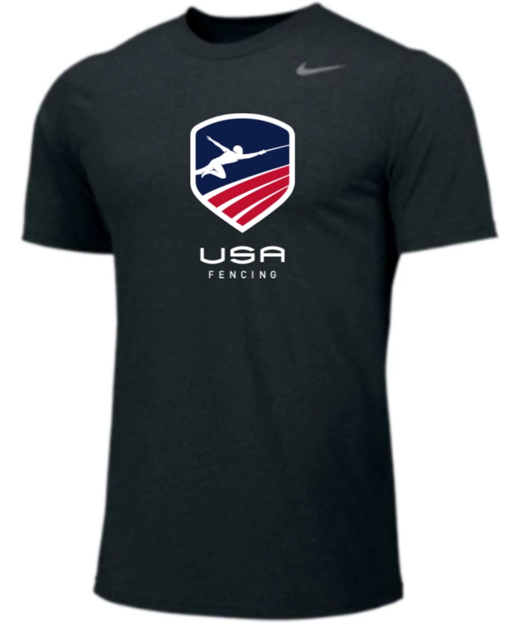 Nike Youth USA Fencing Team Legend SS Crew - Black 1 Nike Youth USA Fencing Team Legend SS Crew - Black
