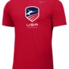 Nike Youth USA Fencing Team Legend SS Crew - Scarlet