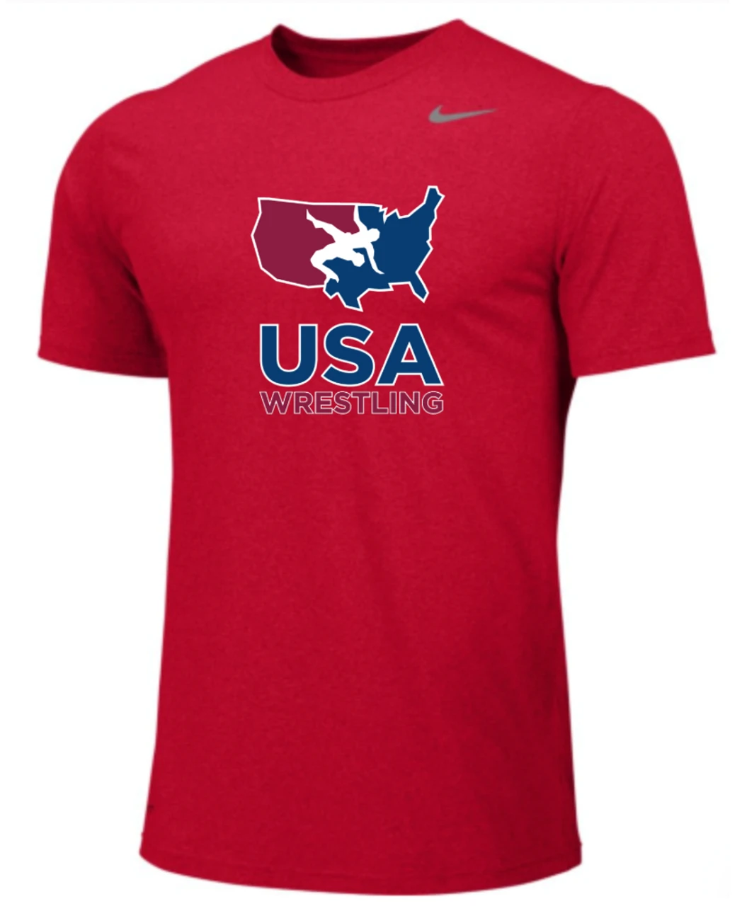 Nike Youth USA Wrestling Team Legend SS Crew - Scarlet 1 Nike Youth USA Wrestling Team Legend SS Crew - Scarlet