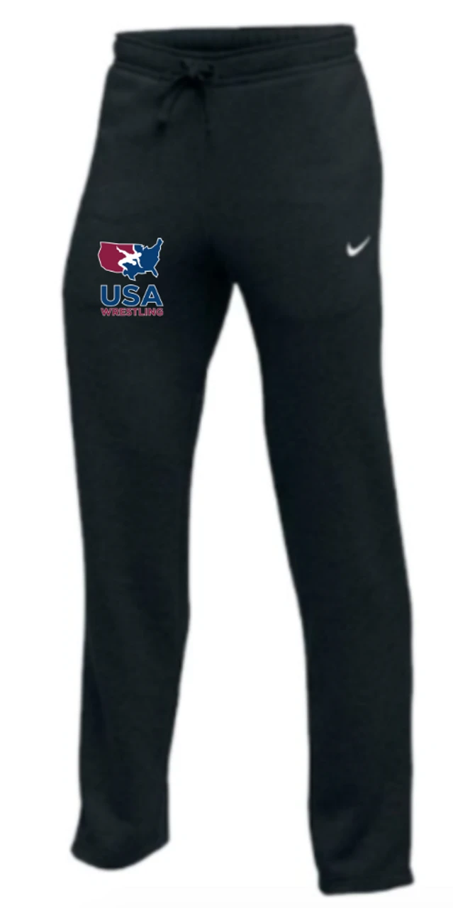 Nike Men's USA Wrestling Club Fleece Pant - Black 1 Nike Men's USA Wrestling Club Fleece Pant - Black