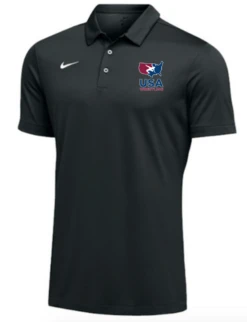 Nike Men's USA Wrestling SS Polo - Black