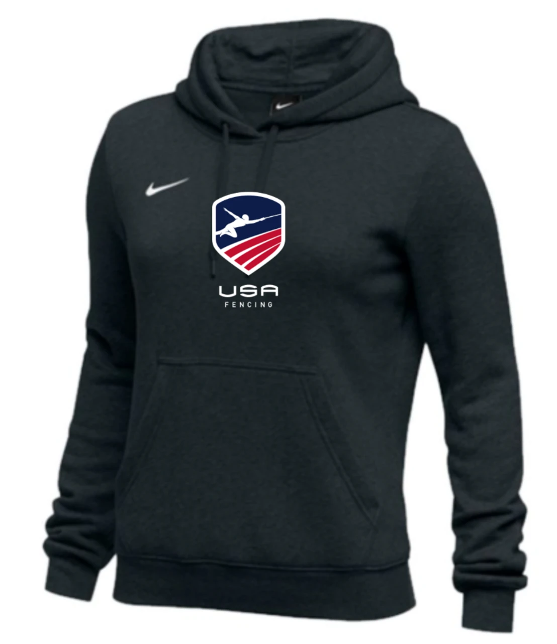 Nike Women's USAF Club Fleece Pullover Hoodie - Black 1 Nike Women's USAF Club Fleece Pullover Hoodie - Black