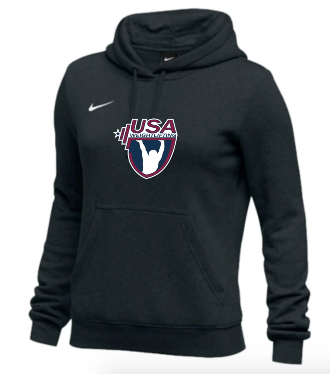 Nike Women's USA Weightlifting Club Fleece Pullover Hoodie - Black 1 Nike Women's USA Weightlifting Club Fleece Pullover Hoodie - Black