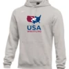 Nike Men's USA Wrestling Club Fleece Pullover Hoodie - Heather Grey