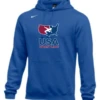 Nike Men's USA Wrestling Club Fleece Pullover Hoodie - Royal