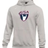 Nike Men's USA Weightlifting Club Fleece Pullover Hoodie - Heather Grey