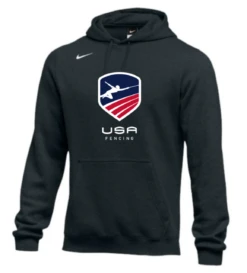 Nike Men's USA Fencing Club Fleece Pullover Hoodie - Black