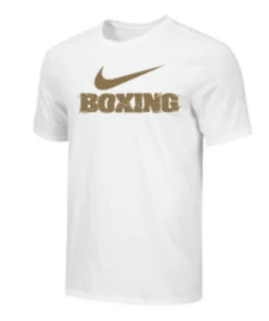 Nike Women's Boxing Shattered Logo Tee - Gold