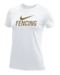 Nike Women's Fencing Tee - Gold/White