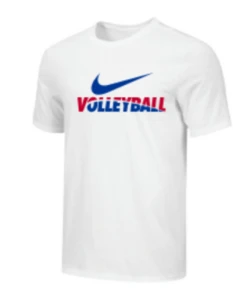 Nike Youth Volleyball Tee - White/Blue