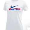 Nike Women's Volleyball Tee - White/Blue