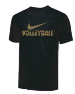 Nike Youth Volleyball Tee - Gold/Black