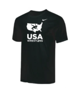 Nike Men's USA Wrestling Tee - Black/White