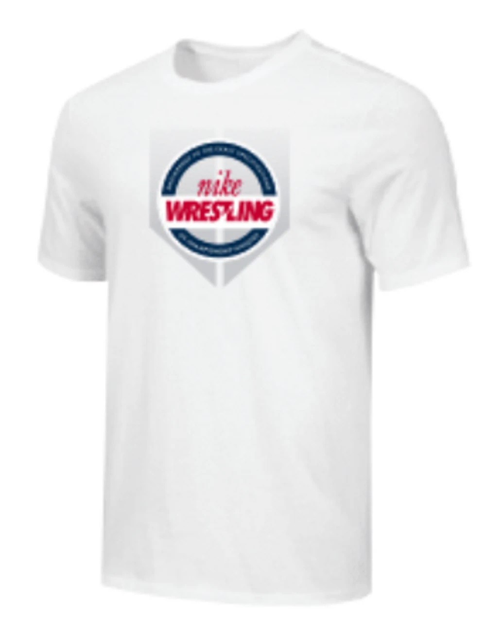 Nike Youth Wrestling Shield Tee - White 1 Nike Youth Wrestling Shield Tee - White