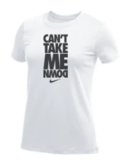 Nike Women's Wrestling Can't Take Me Down Tee - White