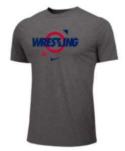 Nike Men's Wrestling Tee - Grey/Red/Blue