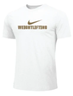 Nike Men's Weightlifting Tee - Gold/White